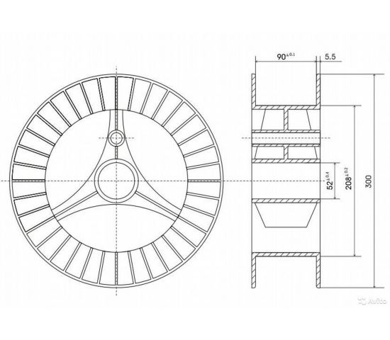 Катушка пластиковая 300 мм rpack